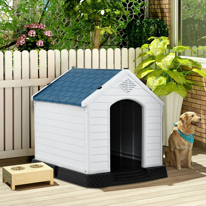 Tucker Murphy™ Pet Wyman White Plastic Insulated Dog House Wayfair
